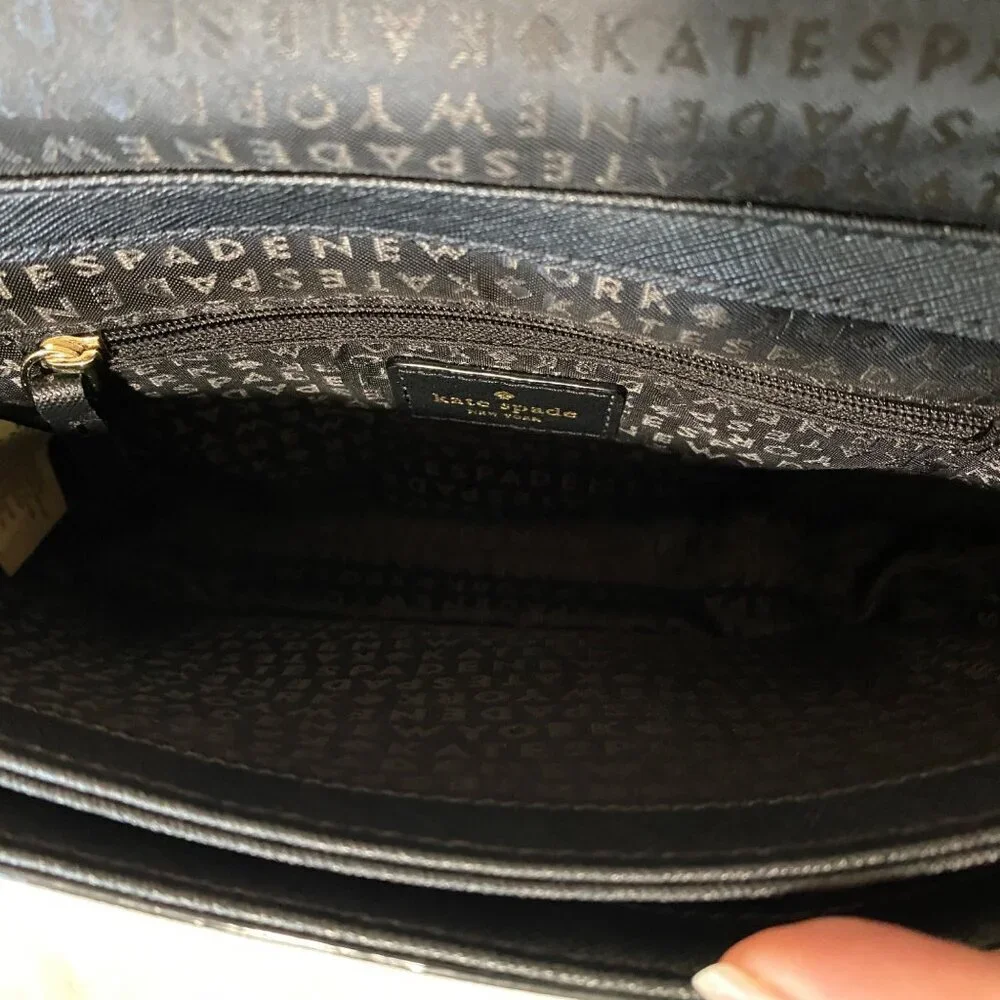 Kate Spade New York Laurel Way Carsen Leather Cross-body Bag Black Casual Glam